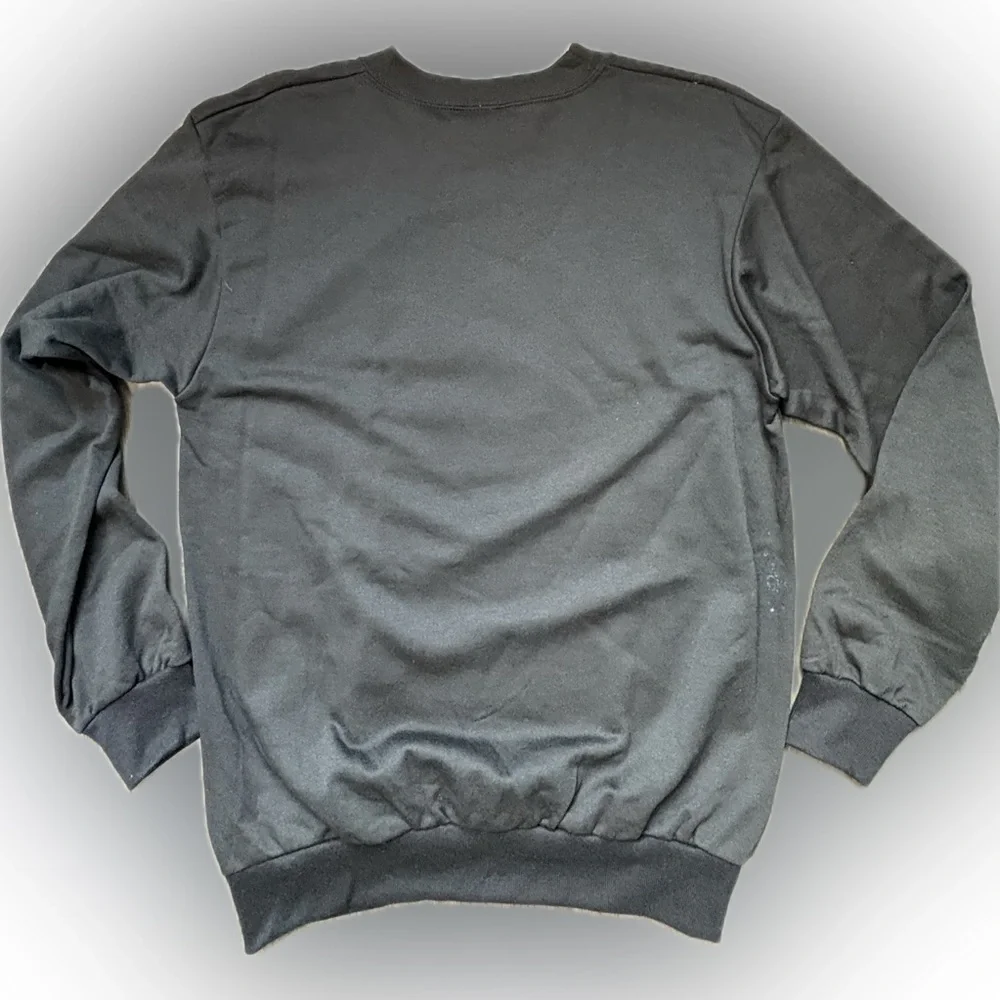💕 Vintage💕 Diamond Dust Black Crew Neck Sweatshirt Sparkly Graphic Design - Picture 6 of 6